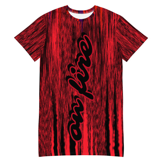 Aysire women's oversize T-shirt dress made from polyester spandex blend, featuring a relaxed fit and casual style.