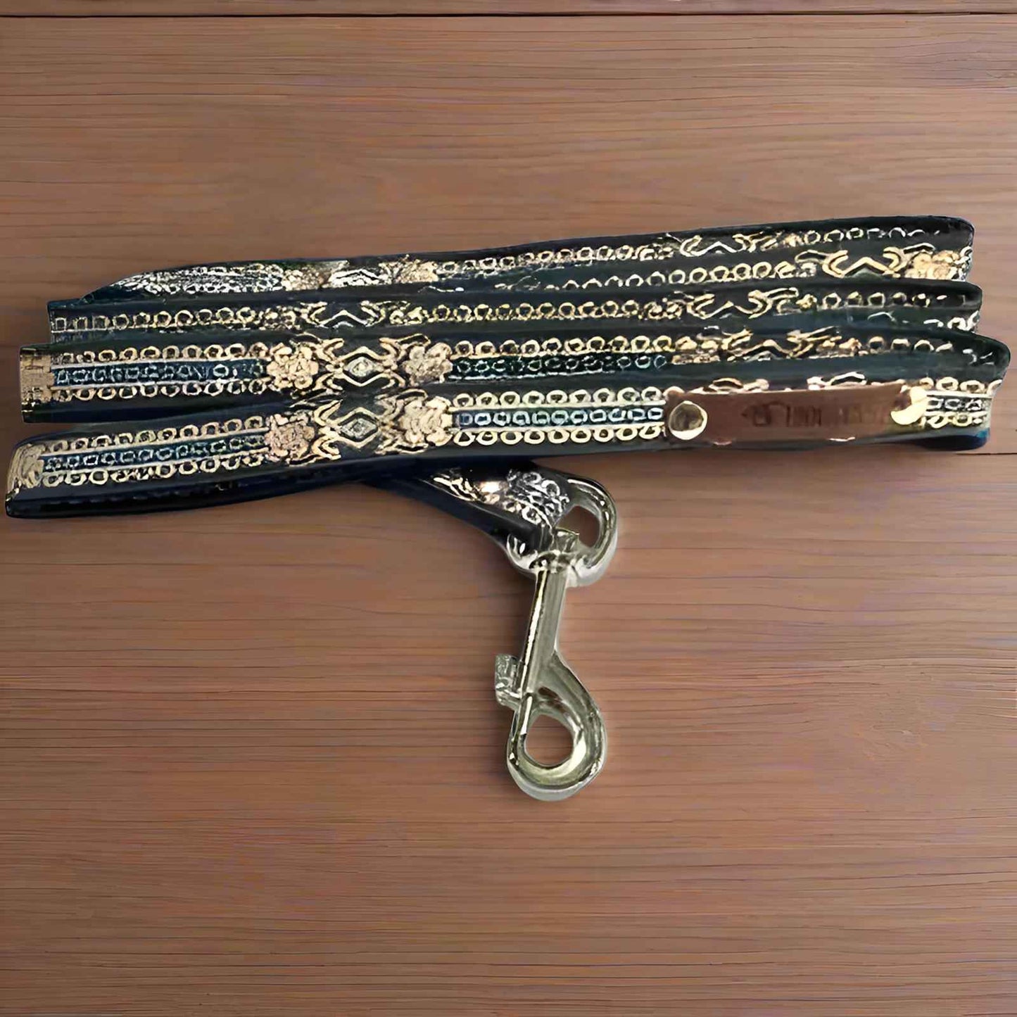 Finnigan's Luxury Pup walking Lead with  Metal Buckle