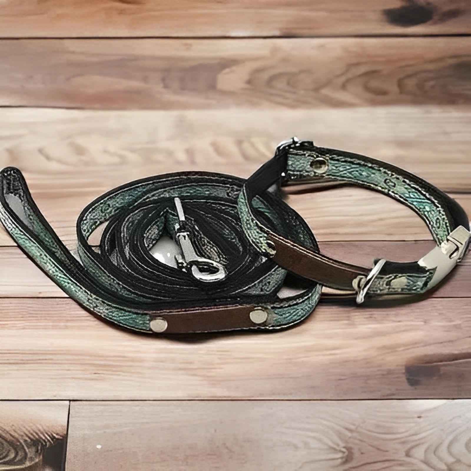 Finnigan's Pampered Pup Dog Collar Set with Custom Engraving-0