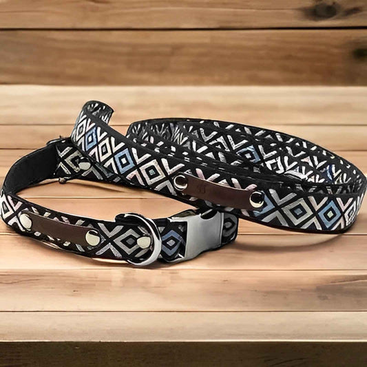 Finnigan's Wanderlust Whisker-Wearer Dog Collar Set🐾-0