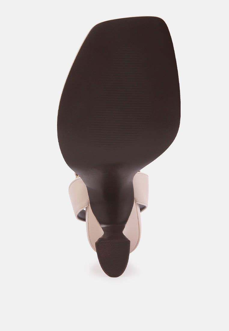 Five Star Ankle Strap Kitten Heel Sandals-1