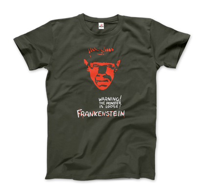 Frankenstein 30s Sci-Fi Horror movie t-shirt-9