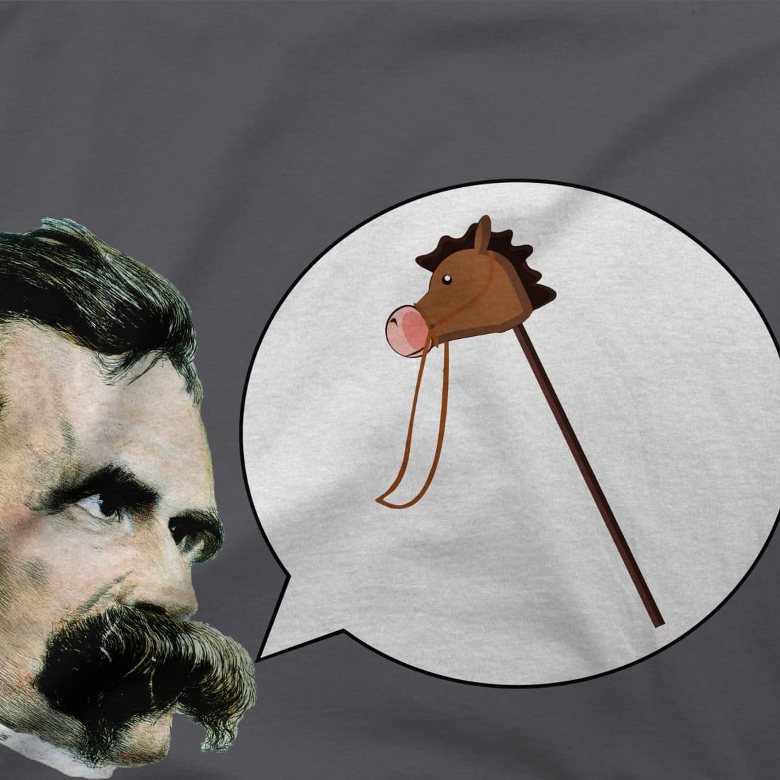 Friedrich Nietzche Turin Horse Comic Style t-shirt-1