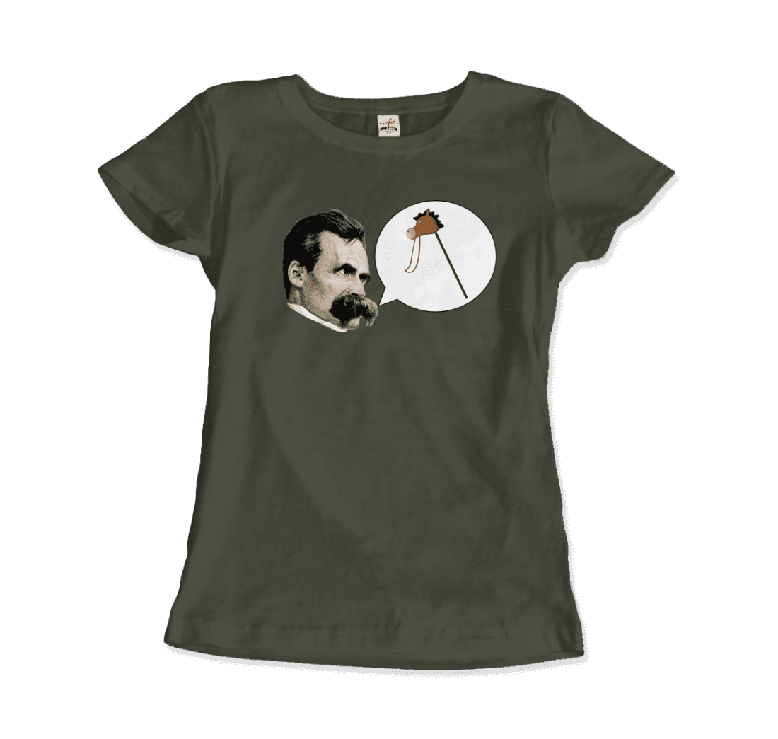 Friedrich Nietzche Turin Horse Comic Style t-shirt-17