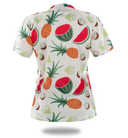 Tropical Fruit Pattern Sublimation T-Shirt-1