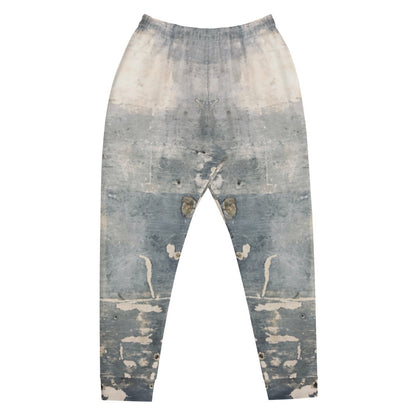 Clochard Grunge men's joggers in a weathered gray print, with a drawstring waist.