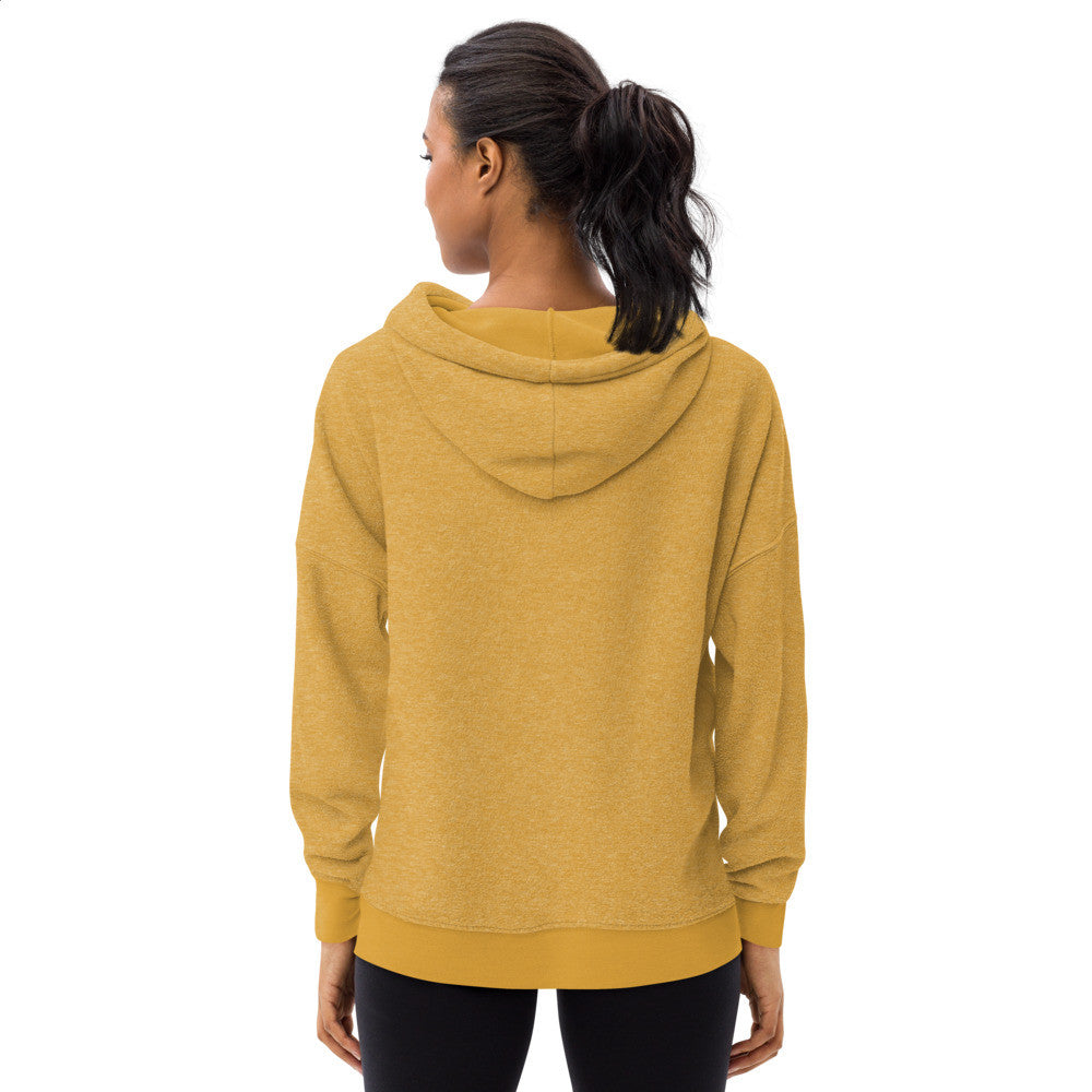 Gianneli sueded fleece unisex hoodie with a front pouch pocket and a dropped shoulder.