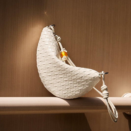 Giovanna Woven Crescent Shoulder Bag-1
