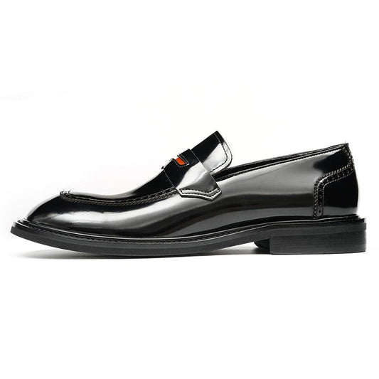 Glossy Calfskin Contemporary Penny Loafers for Men-0
