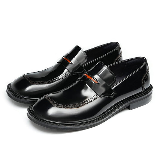 Glossy Calfskin Contemporary Penny Loafers for Men-1