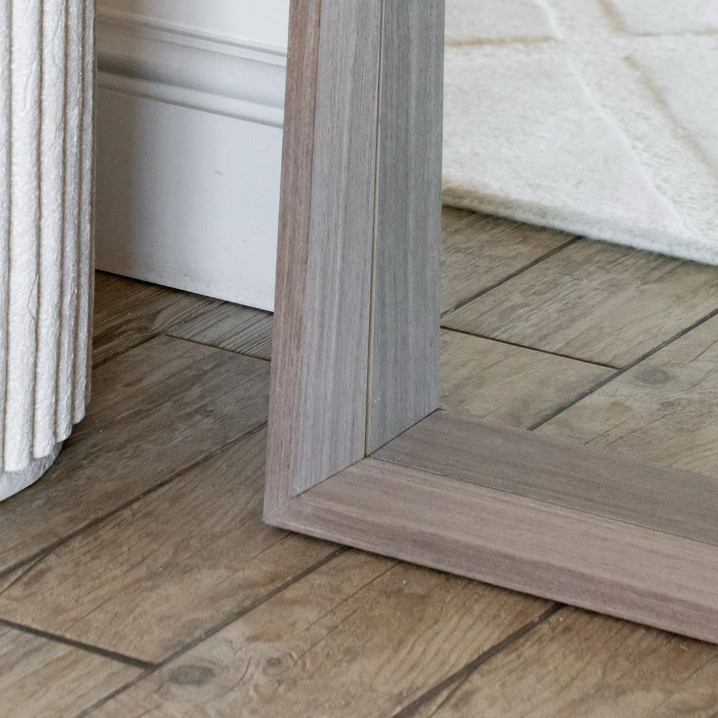 Hanaka - Full Length Walnut Wood Rectangle Mirror - 200cm x 100cm-3