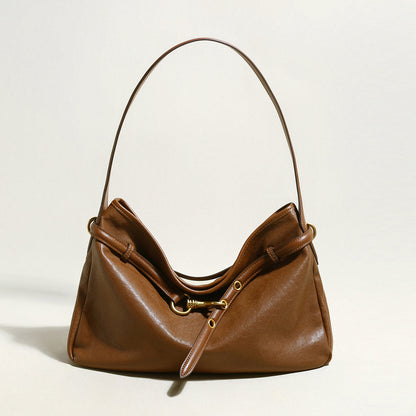 Harper Slouchy Leather Hobo Bag – Vintage-Inspired Shoulder Bag with Equestrian Dog-Clip Detail-0