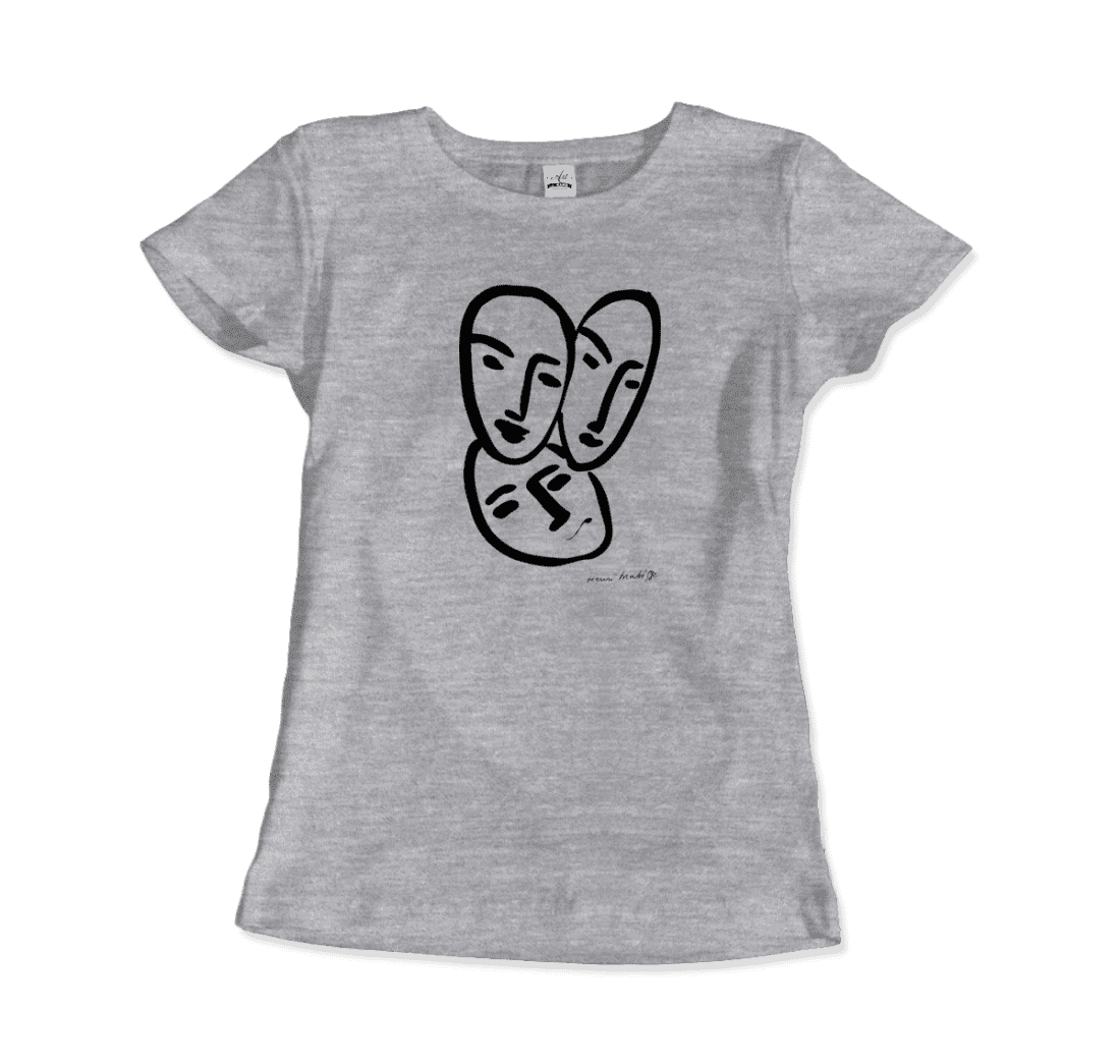 Henri Matisse Apollinaire Three Heads to Friendship 1952 art t-shirt-4