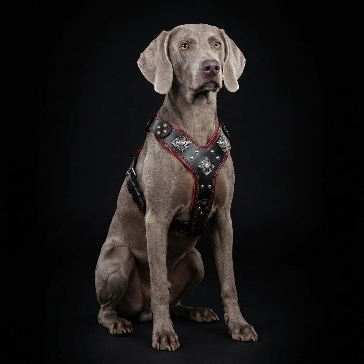 The "Eros" harness black & red-1