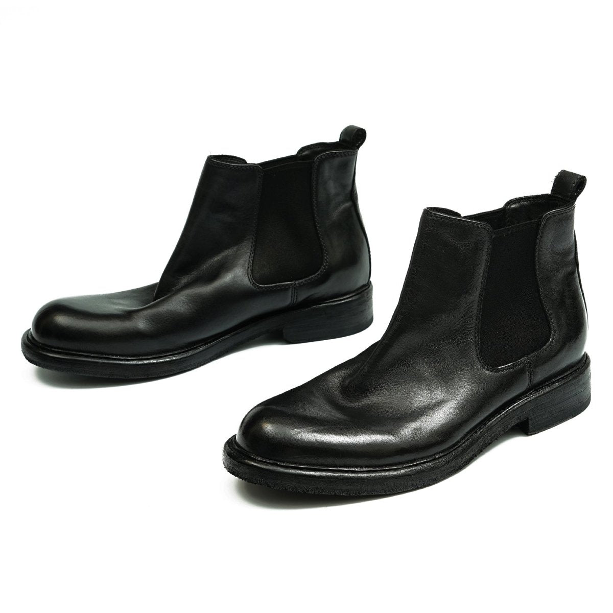 Horsehide Chelsea Boots Classic Ankle Boots for Men-4