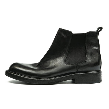 Horsehide Chelsea Boots Classic Ankle Boots for Men-0