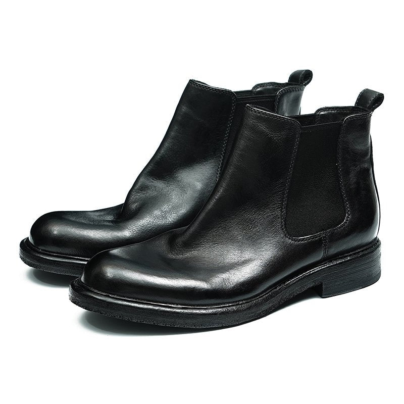 Horsehide Chelsea Boots Classic Ankle Boots for Men-2