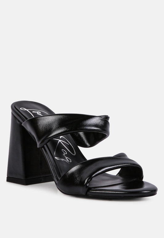 Hot Mess Puffy Block Heel Sandals-1
