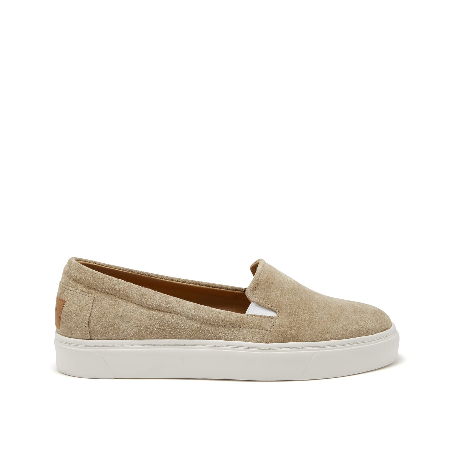 Women's Slip-On Sneakers, taupe suede-0