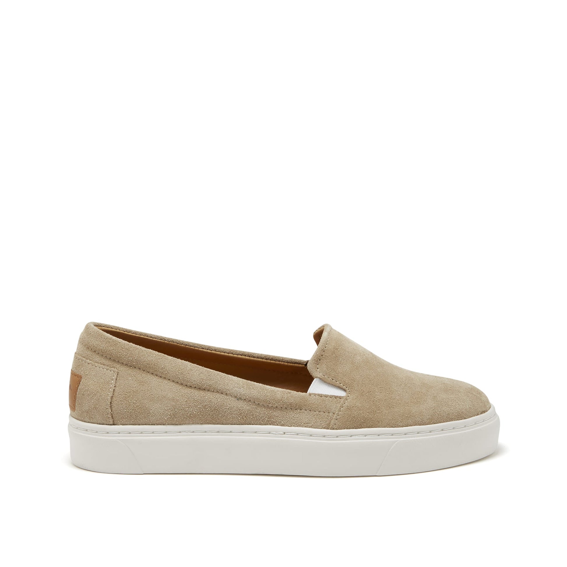 Women's Slip-On Sneakers, taupe suede-0