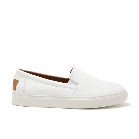 Slip-on Sneakers, white leather-0