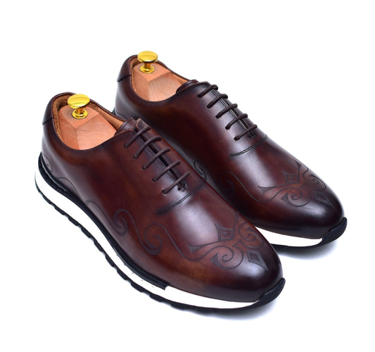 Archie III - Brown Dress Sneakers-0