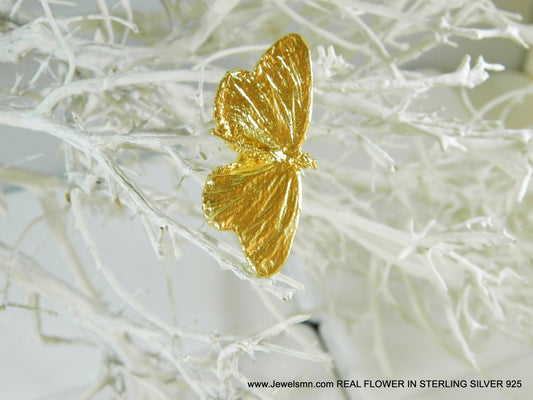 Butterfly Jewelry Ring: Symbol of Transformation (Sterling Silver, Adjustable)-1