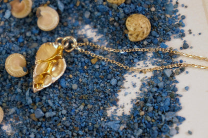 Nature-Inspired Heart Shell Necklace, Sterling Silver (Handmade)-1