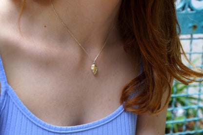 Nature-Inspired Heart Shell Necklace, Sterling Silver (Handmade)-4