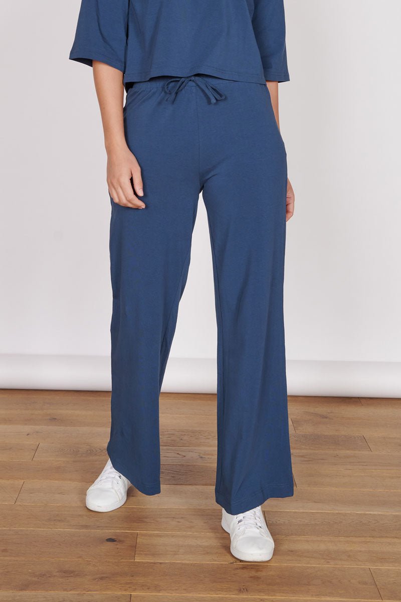 Harper Navy Soft Touch Lounge Trousers-1
