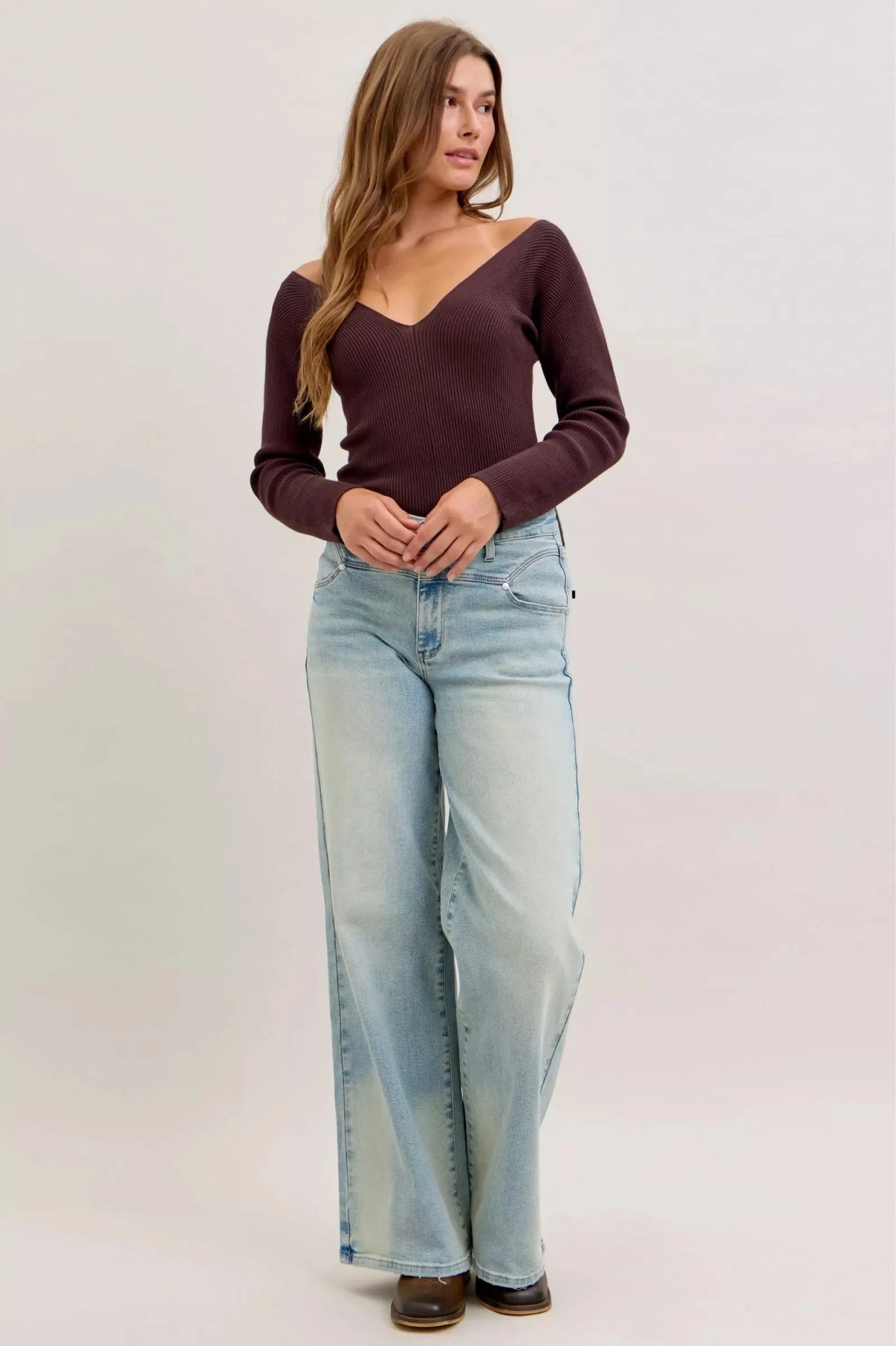 Judy Blue High Waist Column Straight Jeans-4