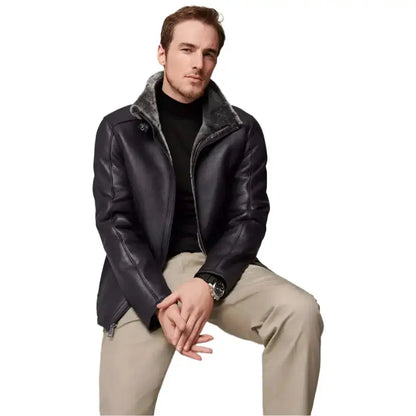 Men’s Lance Shearling Sheepskin Jacket-3