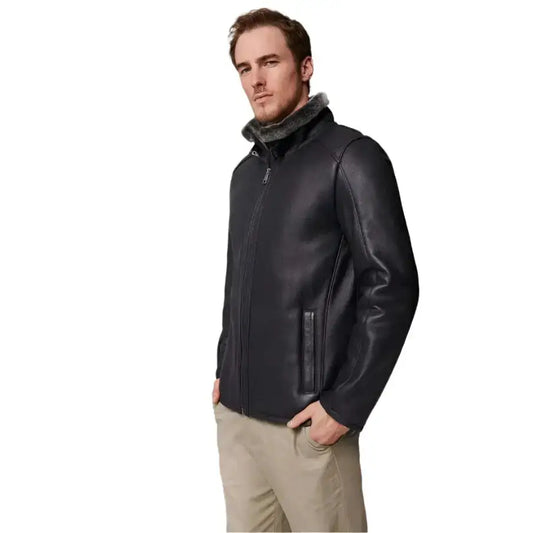 Men’s Lance Shearling Sheepskin Jacket-1