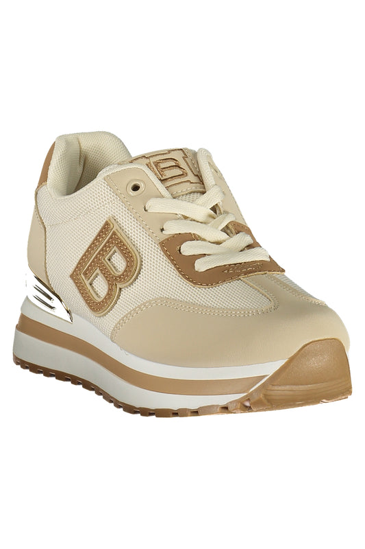 LAURA BIAGIOTTI WOMEN'S BEIGE SPORTS SHOES-1