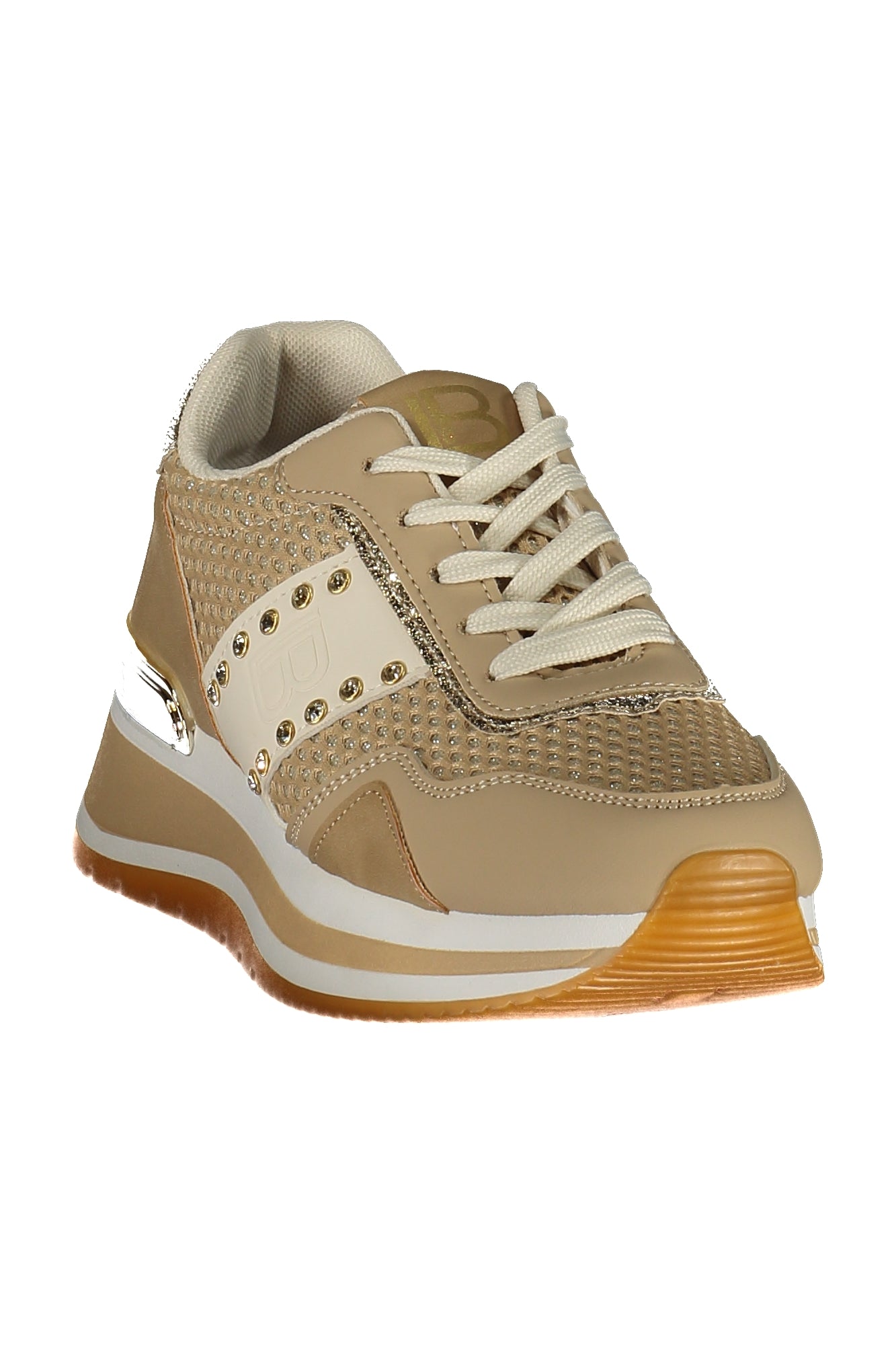 LAURA BIAGIOTTI WOMEN'S BEIGE SPORTS SHOES-1