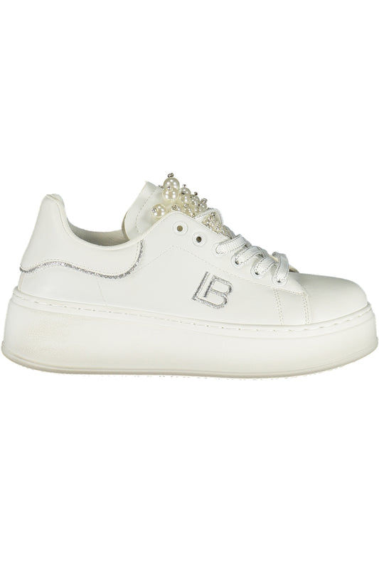 LAURA BIAGIOTTI WOMEN'S WHITE SPORTS SHOES