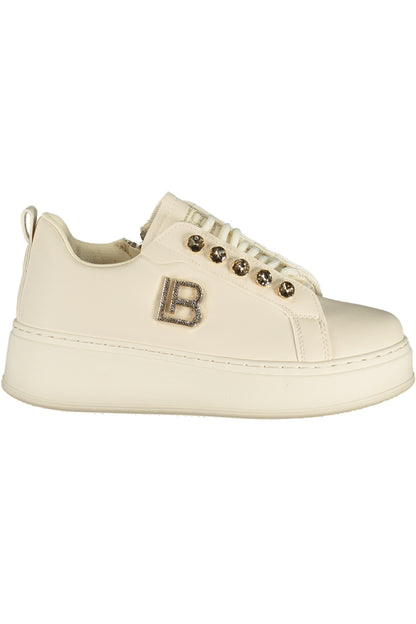 LAURA BIAGIOTTI WOMEN'S WHITE SPORTS SHOES