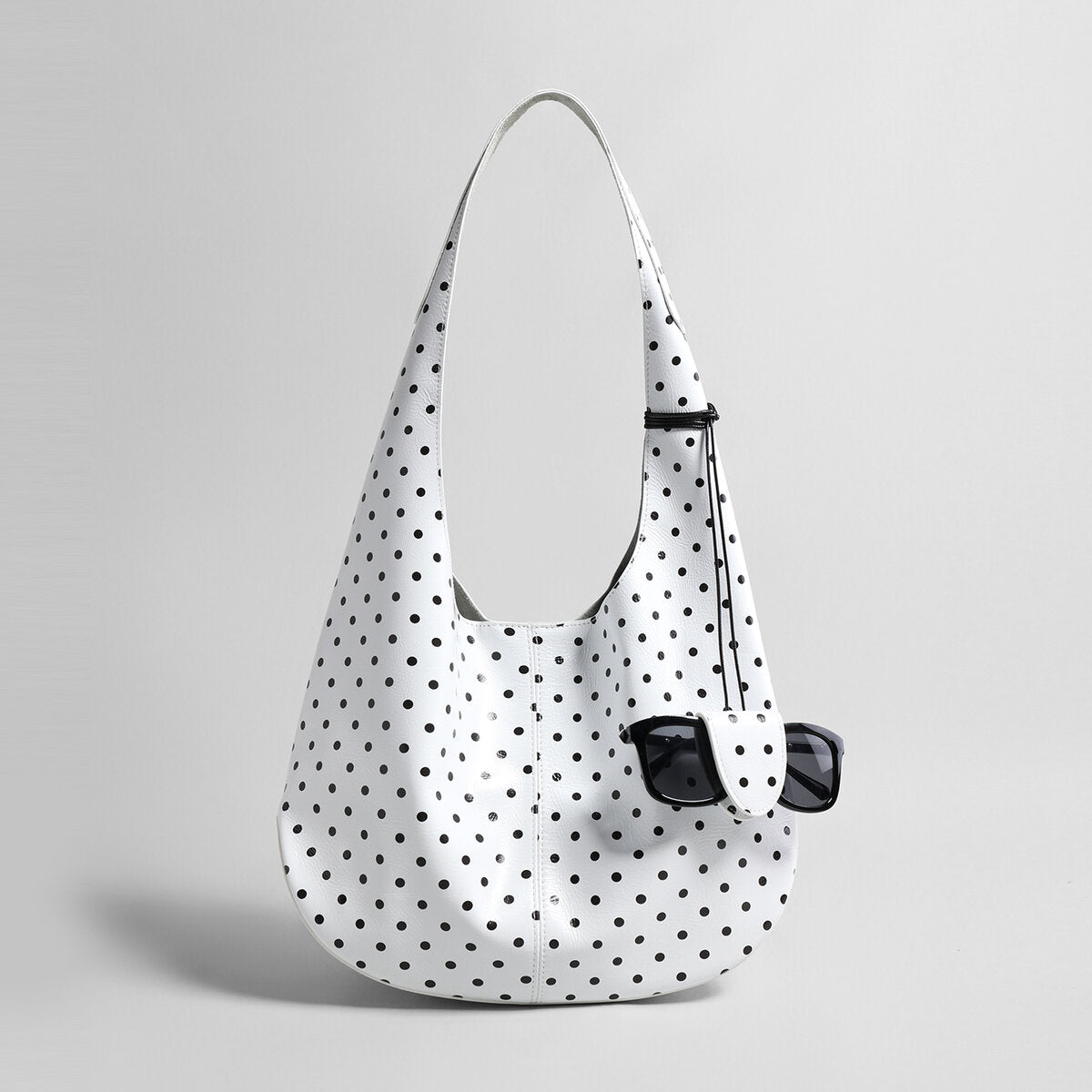 Leopard Print Soft Hobo Bag – First-Layer Calfskin Leather Shoulder Tote with Matching Pouch-5