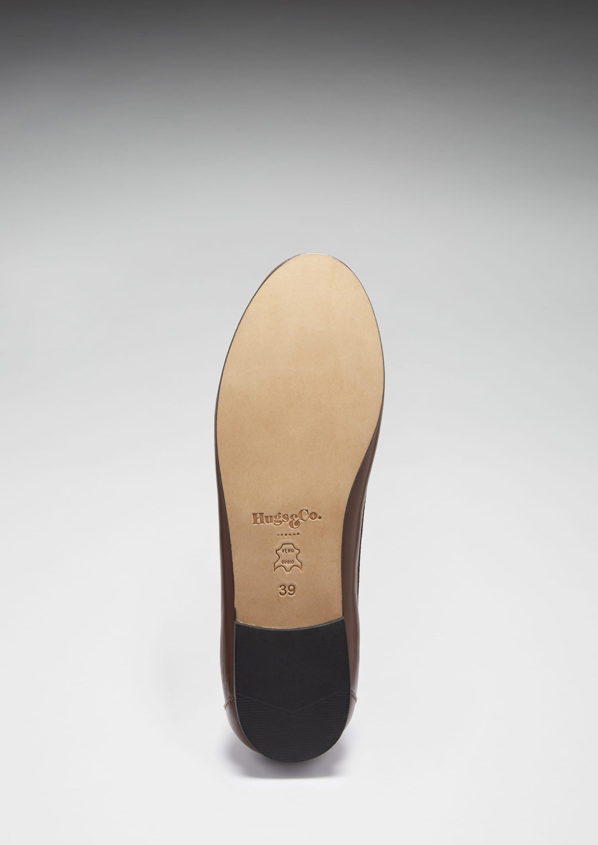 Women's Penny Loafers Leather Sole, brown leather-3