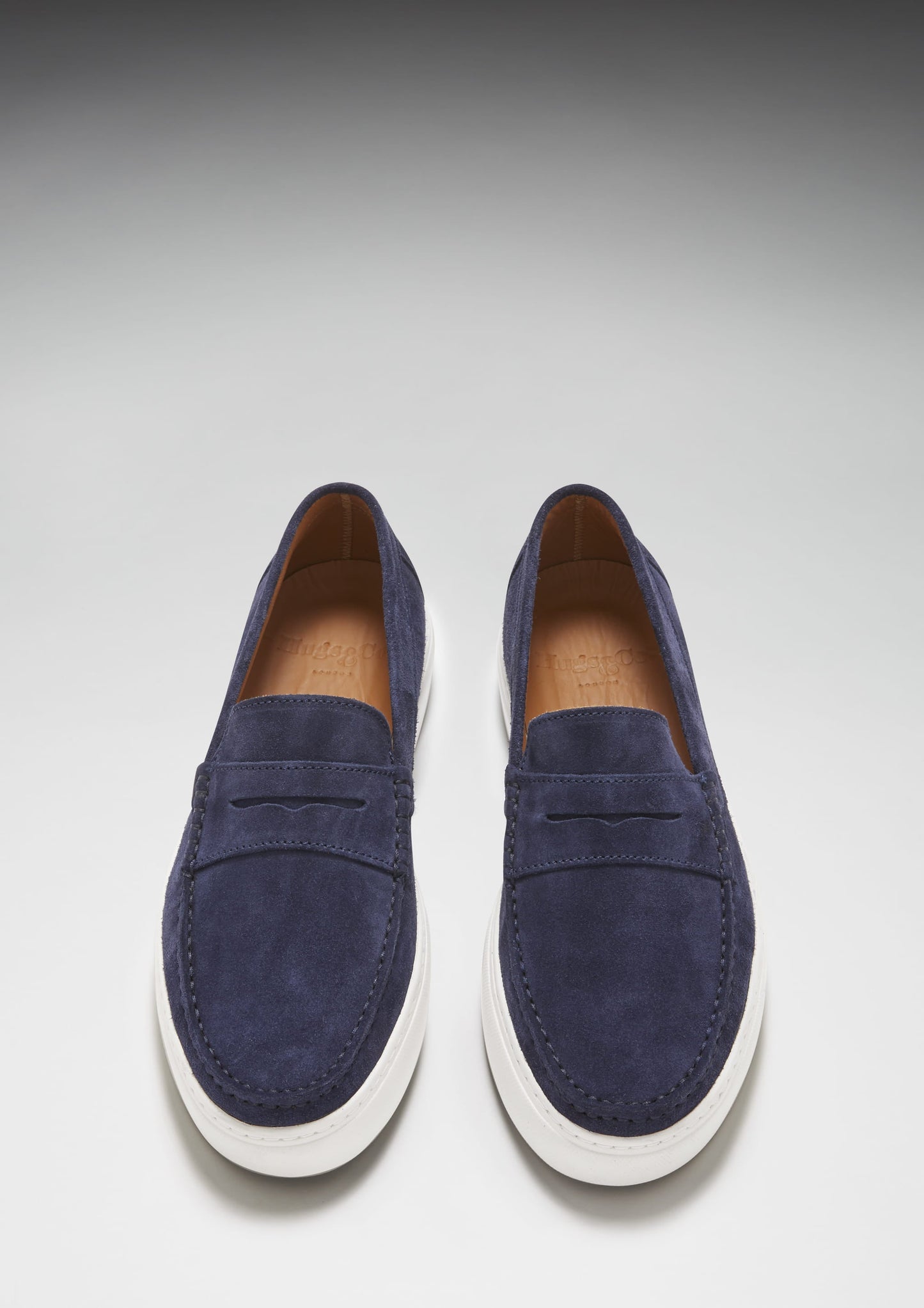 Slip-on Sneaker Loafers, navy blue suede-2