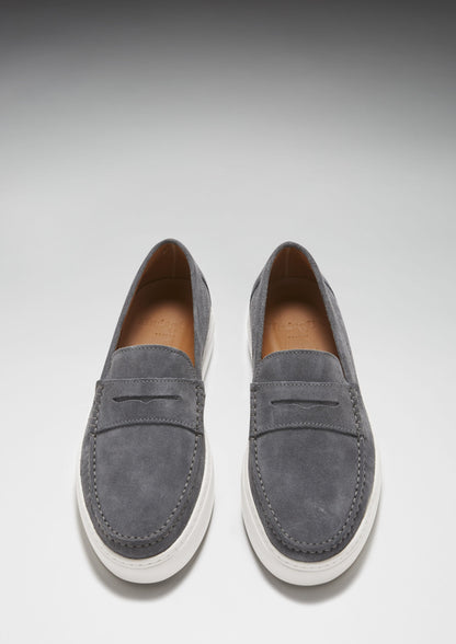 Slip-on Sneaker Loafers, slate grey suede-2