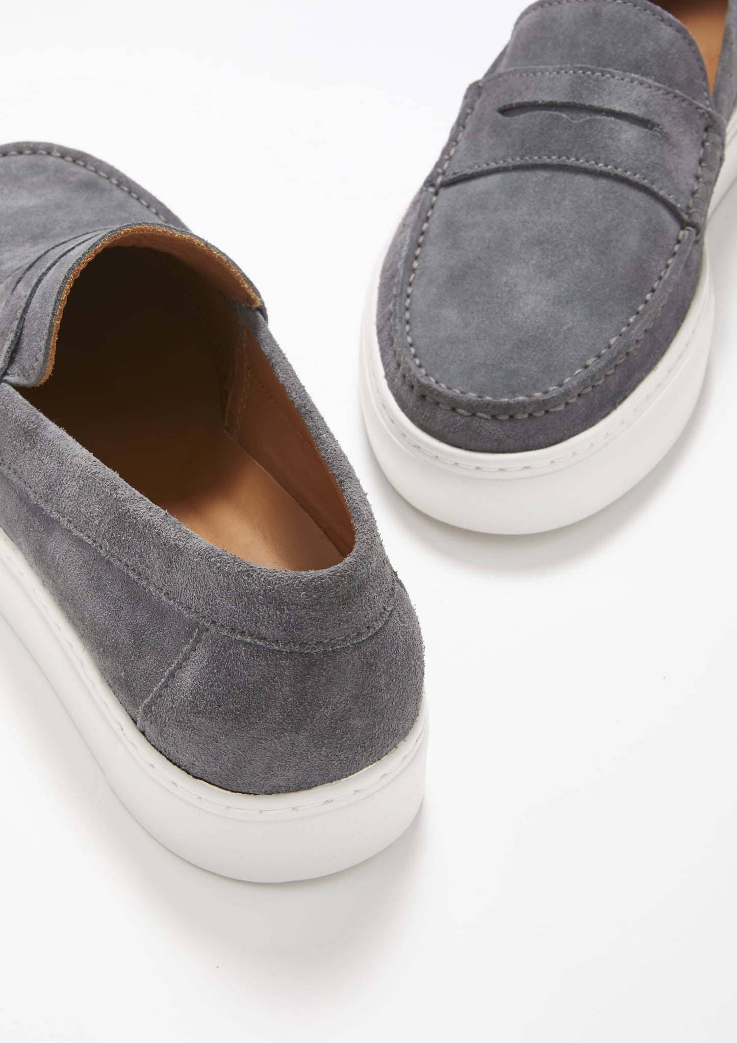 Slip-on Sneaker Loafers, slate grey suede-3