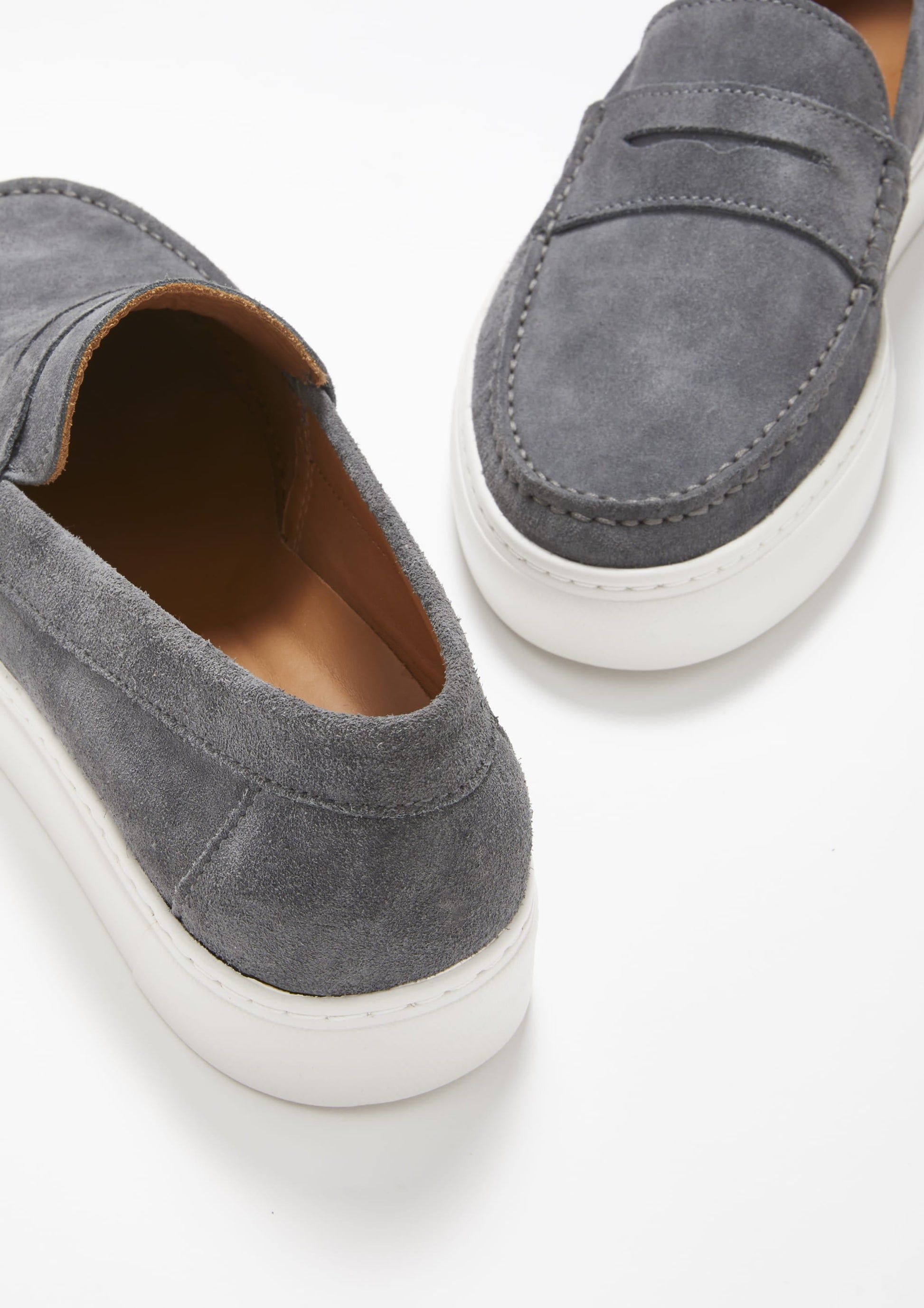 Slip-on Sneaker Loafers, slate grey suede-3