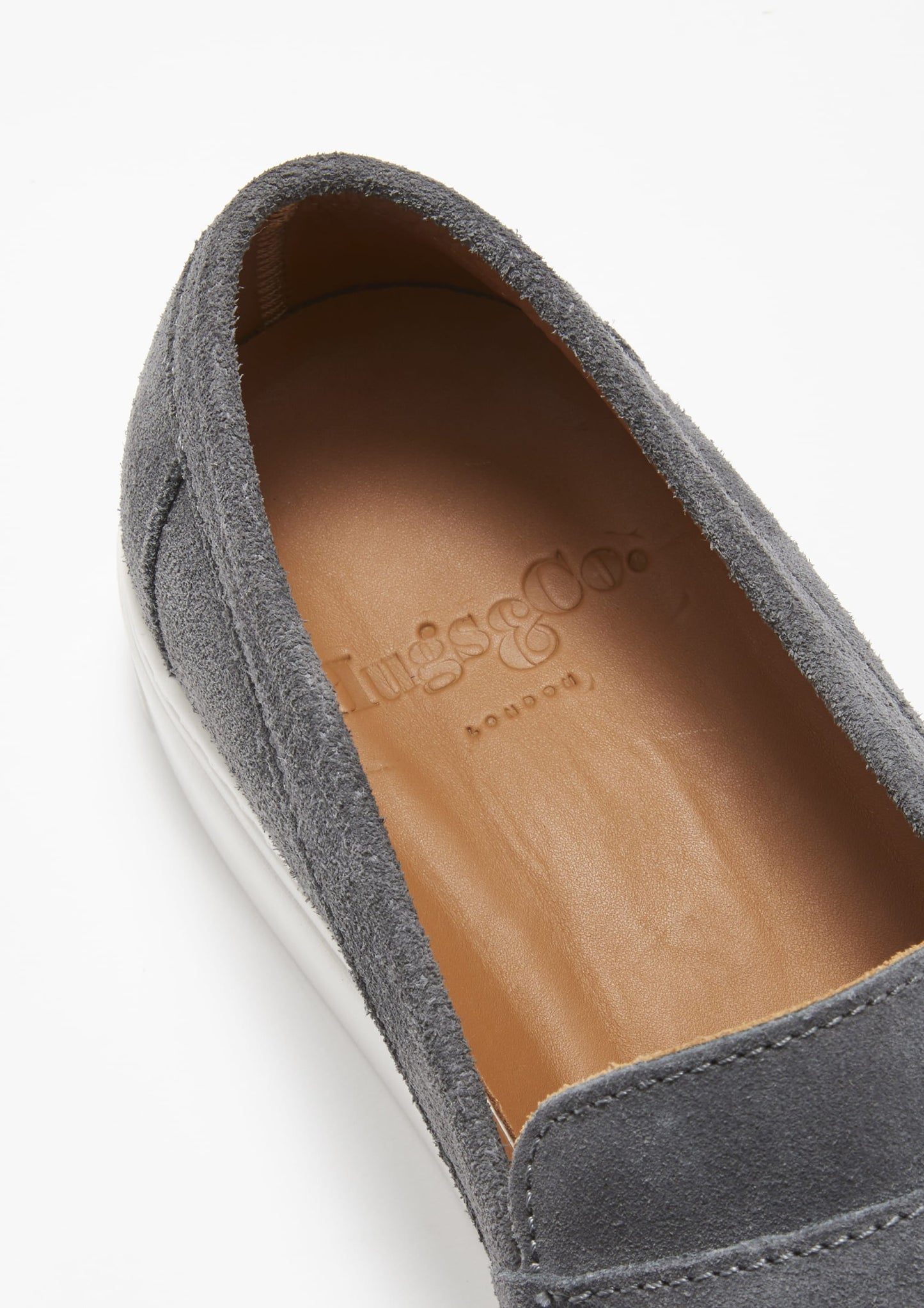Slip-on Sneaker Loafers, slate grey suede-4