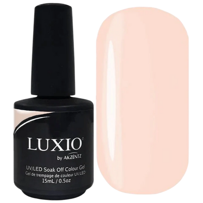 Luxio Shy gel polish in a 15ml bottle.