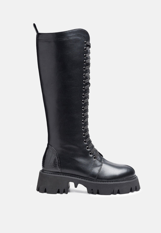 Mad Mood Chunky Lace-Up Ankle Boot-0