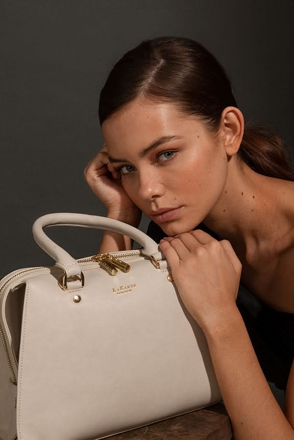 Magnolia Green Vegan Small Bowling Bag-4