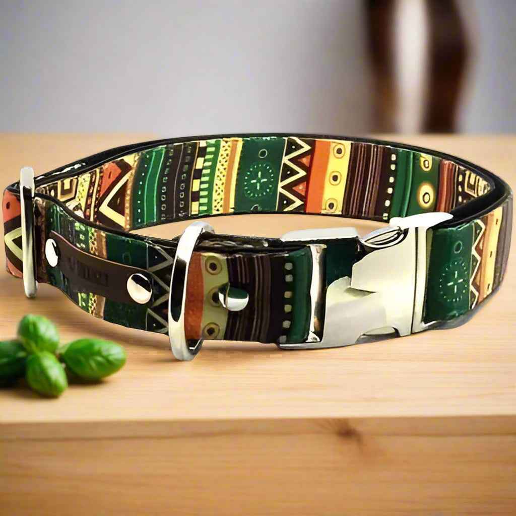 Majestic Cotton Couture Dog Collar for Large Breeds-3