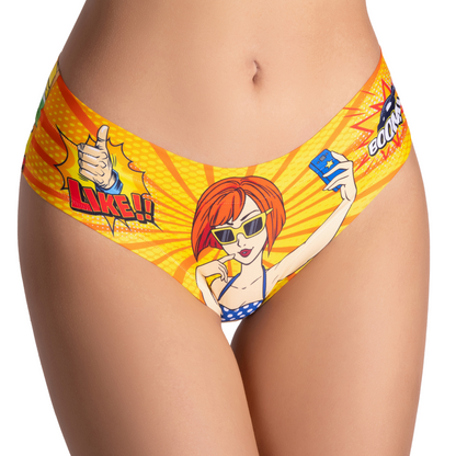 Memème Women’s Ultra-Comfortable COMICS - Insta Girl - Panties | Breathable Cotton Crotch, Stretchy Fit, No Elastic Bands-0