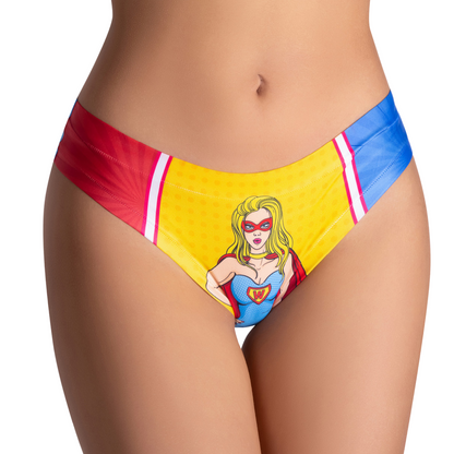 Memème Women’s Ultra-Comfortable COMICS - Wonder Girl - Panties | Breathable Cotton Crotch, Stretchy Fit, No Elastic Bands-3